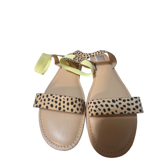 Dolce Vita Womens 9.5 Animal Print Sandals With Elastic Strap - Picture 2 of 5